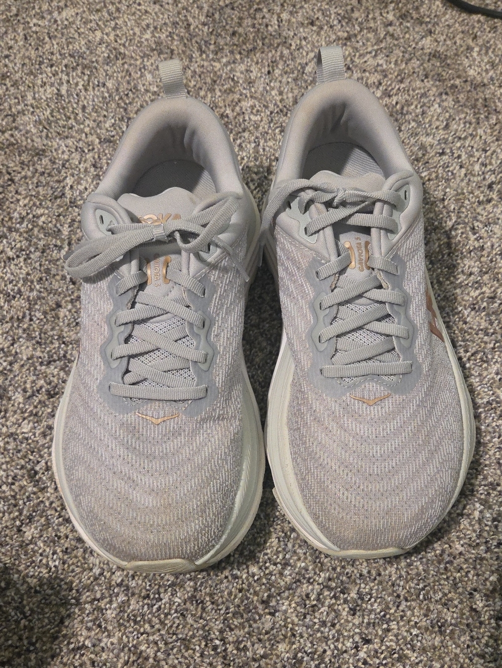 Hoka Gaviota 5 Light Gray  Women's Lightweight Running Shoes Wms Sz 9.